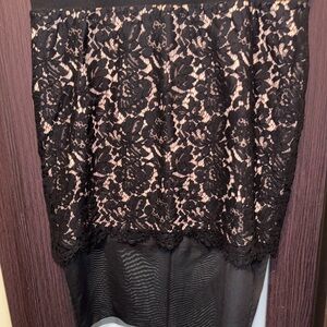 Elegant Black Lace Skirt